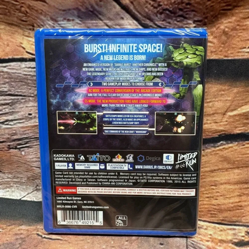 DariusBurst CS Chronicle Saviours PS Vita Video Game Limited Run #66